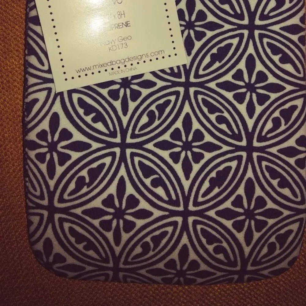Mixed Bag Navy Geo Padded Zipped Kindle Sleeve Case